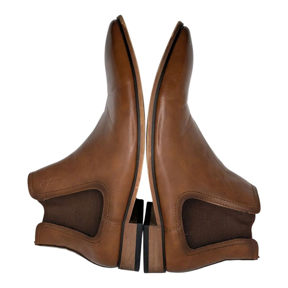 Tommy Hilfiger Syler mens Chelsea Dress Boot Brown Size 8.5 Romeo Boots Classic - Picture 8 of 11